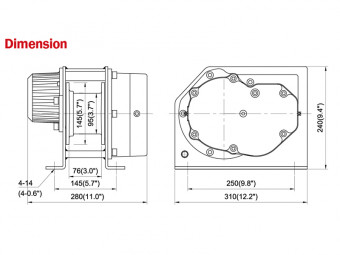 Лебедка COMEUP DH-500A 24V 752939 - Фото 1