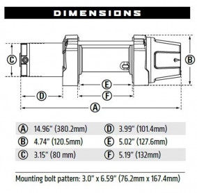 Лебедка WARN VRX 45 ATV Winch 4500 12V 101045 - Фото 1