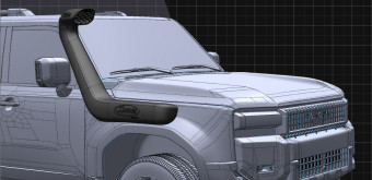 Выносной воздухозаборник (шнорхель) SAFARI ARMAX Toyota LC Prado 250 24+ SS191HP