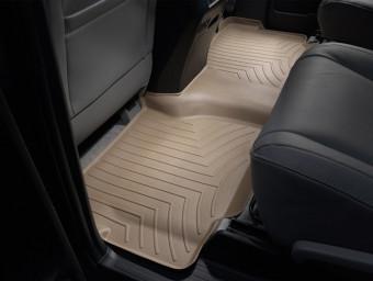 Ковры резиновые WeatherTech Toyota Sequoia 12+ (без ц. консоли) задние беж. 450934