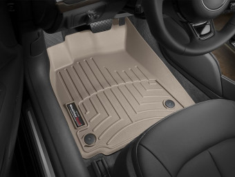 Ковры резиновые WeatherTech передние беж. Audi A6 12+ 455641