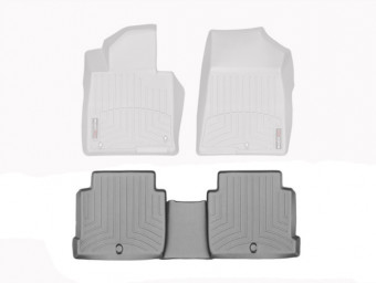 Килимки гумові WeatherTech Hyundai Sonata 15+ задні сірі 466662 - Фото 1