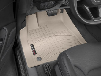 Ковры резиновые WeatherTech Audi Q7 16+ передние беж. 458871