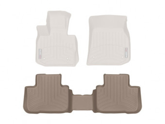 Ковры резиновые WeatherTech BMW X3 (G01) 18+ задние беж. 4512732 - Фото 1