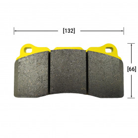 К-кт тормозных колодок 700С под суппорт GT/SGT 4 поршня BBK-700-GT-BRAKE-PADS - Фото 1