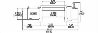 Лебедка WARN XD9000 4080кг 12V 28500 - Фото 1