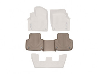 Ковры резиновые WeatherTech Audi Q7 16+ задние беж. 458872 - Фото 1