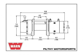 Лебедка WARN 9,0Rc 12V 4080 кг 71550 - Фото 1