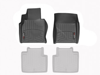 Ковры резиновые WeatherTech Infiniti Q-70 14+ передние черные 443041 - Фото 1