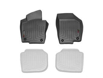 Ковры резиновые WeatherTech VW Passat 14+ передние черные 444961