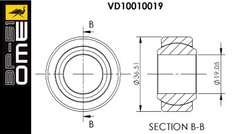 Підшипник сферичний до амортизатора OME BP-51 VD10010019SP - Фото 1
