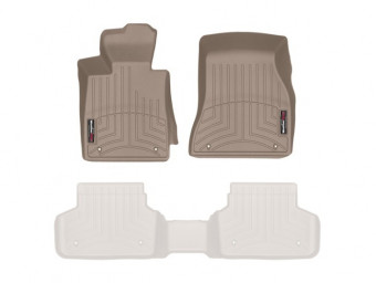 Ковры резиновые WeatherTech BMW 5 (G30/G31) 17+ передние беж. 4510891 - Фото 1