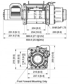 Лебедка COMEUP Walrus 24V 8165 кг 281810 - Фото 1