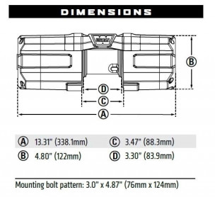 Лебедка WARN AXON 35-s ATV Winch 3500-s 12V 101130 - Фото 1