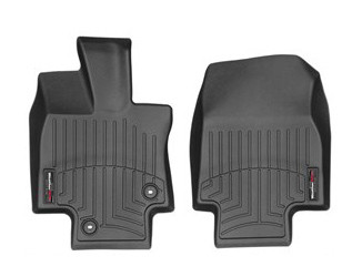 Ковры резиновые WeatherTech Toyota Highlander 20+ передние черные 4416091