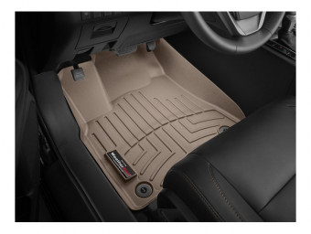 Ковры резиновые WeatherTech Toyota Highlander 14+ передние беж. 456321