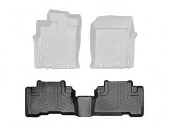 Ковры резиновые WeatherTech Toyota FJ Cruiser 07+ задние черные 443112 - Фото 1