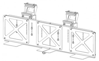 Потрійне кріплення для кейсів на дуги ARB Bed Rack 1780840 - Фото 1