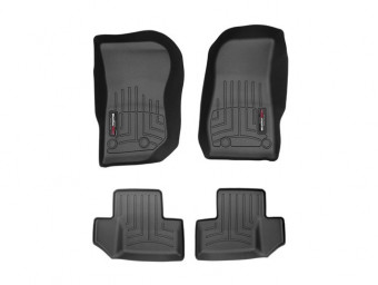 Ковры резиновые WeatherTech Jeep Wrangler JK 14+ передние черные 445731 - Фото 1