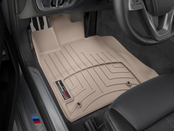 Ковры резиновые WeatherTech BMW 7 (G11/G12) 15+ передние (станд. база) беж. 459391