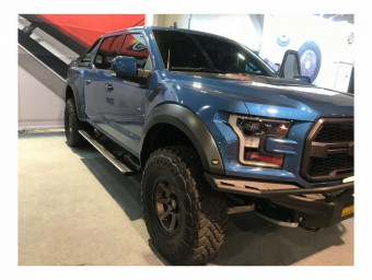 Выдвижные электрические пороги Ford F150 17+ с логотипом F150