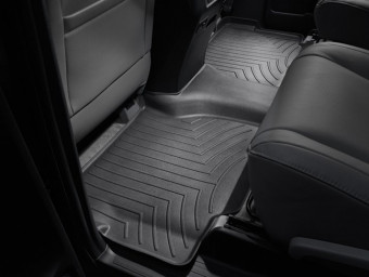 Ковры резиновые WeatherTech Toyota Sequoia 12+ (без ц. консоли) задние черные 440934