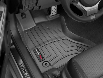 Килимки гумові WeatherTech Lexus IS AWD 14+ передні чорні 445751 - Фото 0