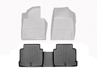 Ковры резиновые WeatherTech Hyundai Sonata 15+ задние черные 446662 - Фото 1