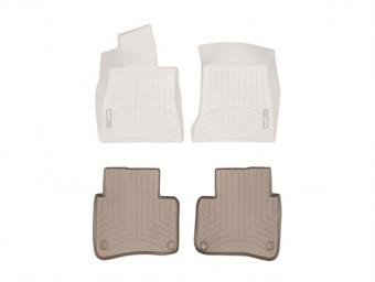 Ковры резиновые WeatherTech MB S (W222) Long 14+ задние беж. 455712 - Фото 1