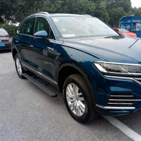 Выдвижные электрические пороги VW Touareg 14-18 с логотипом - Фото 0