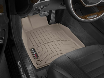 Ковры резиновые WeatherTech MB S (W222) 14+ передние беж. 455711