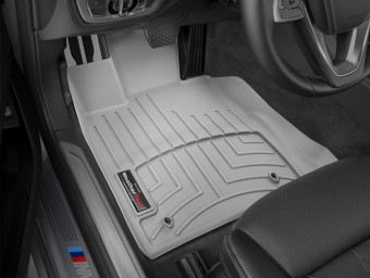 Ковры резиновые WeatherTech BMW 7 (G11/G12) 15+ передние (станд. база) серые 469391