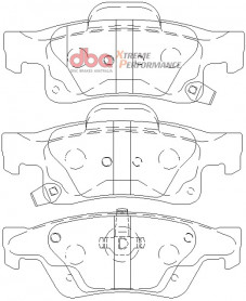 Тормозные колодки DBA Xtreme Performance для JEEP Grand Cherokee 3.0 TD 2011+ задние DB2217XP - Фото 2