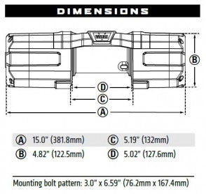 Лебедка WARN AXON 45 ATV Winch 4500 12V 101145 - Фото 1