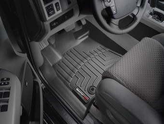 Ковры резиновые WeatherTech Toyota Tundra/Sequoia 12+ (Crewmax &  Double Cab) передние черные 444081