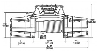 Лебедка электрическая  WARN ZEON Platinum10K-S (12V) 4536 кг 92815 - Фото 1