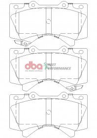 Тормозные колодки DBA Street Performance Lexus/Highlander, задние DB2245SP - Фото 2
